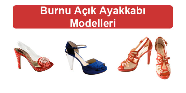 2020 trendi Burnu Açık Ayakkabı Modeller