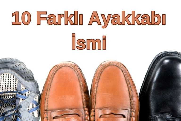 Ayakkabı İsimleri