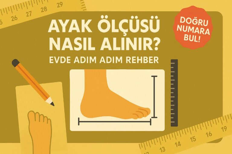 Ayak Ölçüsü Nasıl Alınır? Evde Adım Adım Doğru Ayakkabı Numarası Bulma Rehberi